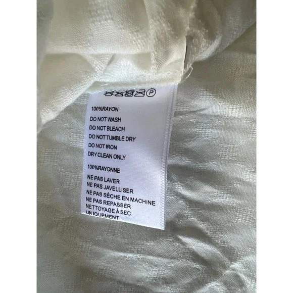 Urban Outfitters Boho Chic Twist Front Top Womens Size S Ivory - Picture 6 of 8